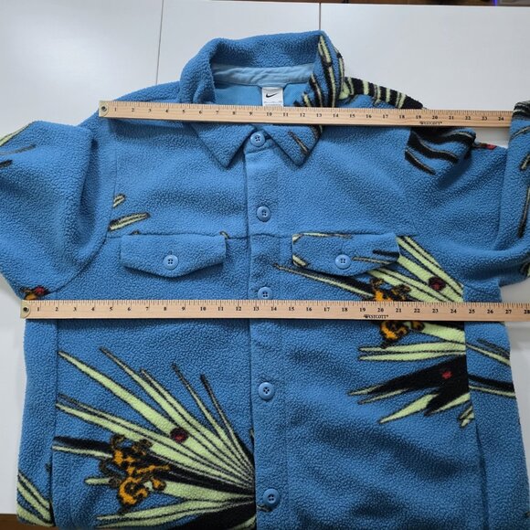 Nike LeBron Sherpa Shacket Mens XXL Dutch Blue Buttons Pockets Shirt DA6707-469 - Picture 4 of 16